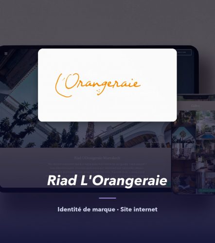 Riad L'Orangeraie — réalisation de l'agence de communication UNIIO