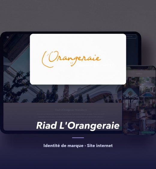 Riad L'Orangeraie — réalisation de l'agence de communication UNIIO