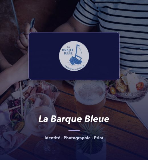 La Barque Bleue — réalisation de l'agence de communication UNIIO
