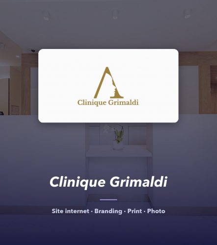 Clinique Grimaldi — réalisation de l'agence de communication UNIIO
