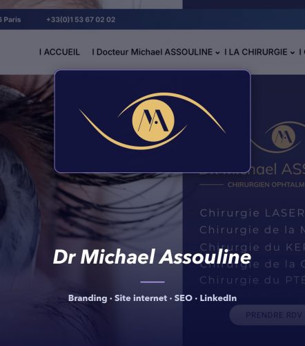 Dr Michael Assouline — réalisation de l'agence de communication UNIIO
