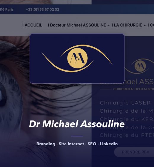 Dr Michael Assouline — réalisation de l'agence de communication UNIIO