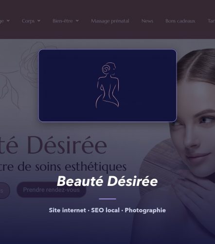 Beauté Désirée — réalisation de l'agence de communication UNIIO
