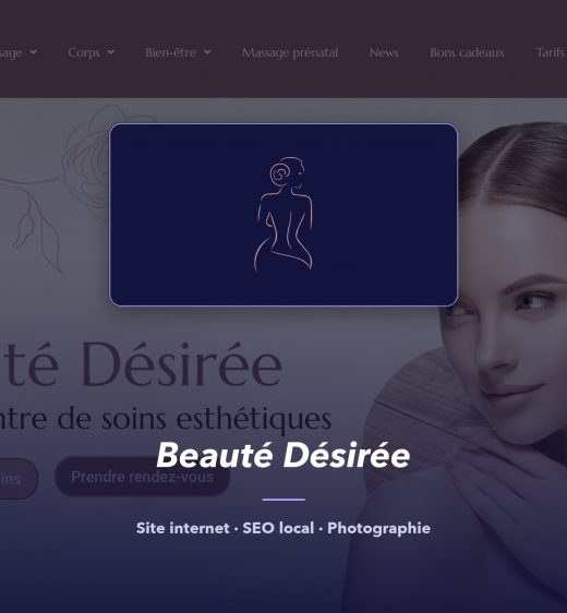 Beauté Désirée — réalisation de l'agence de communication UNIIO