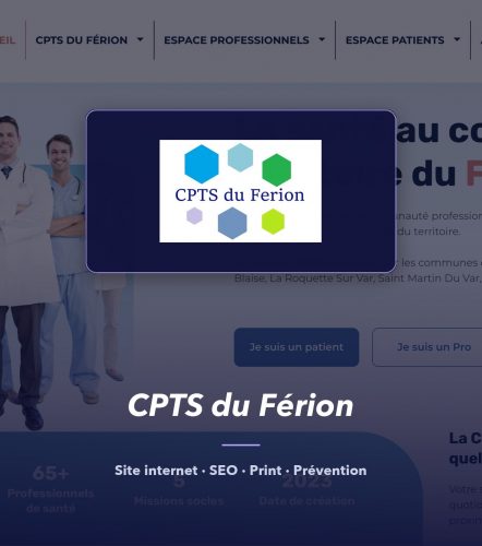 CPTS du Férion — réalisation de l'agence de communication UNIIO