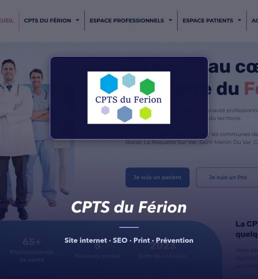 CPTS du Férion — réalisation de l'agence de communication UNIIO
