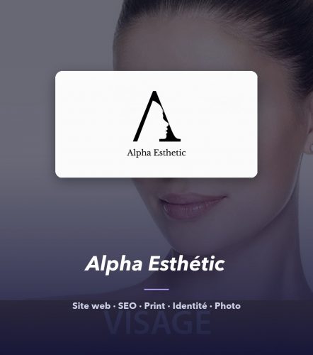 Alpha Esthétic — réalisation de l'agence de communication UNIIO