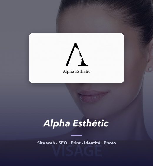 Alpha Esthétic — réalisation de l'agence de communication UNIIO