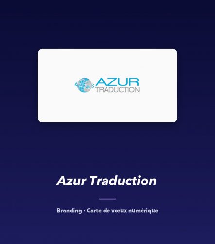 Azur Traduction — réalisation de l'agence de communication UNIIO