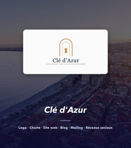 Clé d'Azur — réalisation de l'agence de communication UNIIO