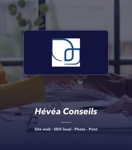 Hévéa Conseils — réalisation de l'agence de communication UNIIO