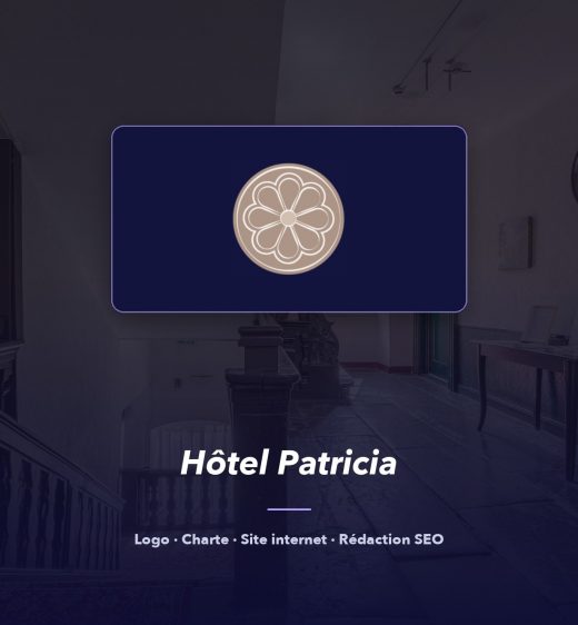 Hôtel Patricia — réalisation de l'agence de communication UNIIO
